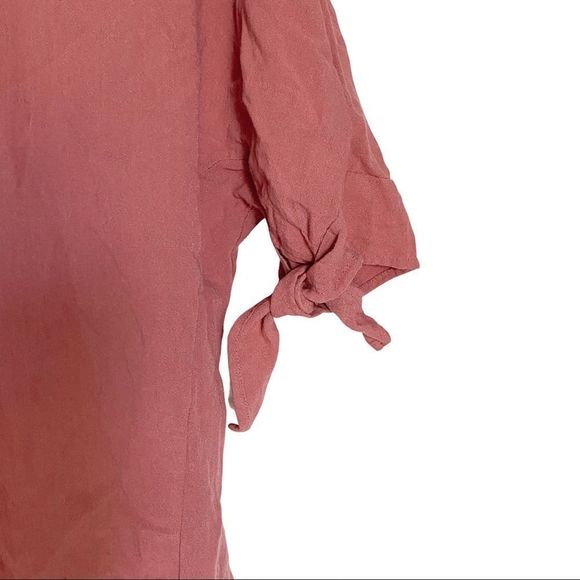 ONLY, pink relaxed peasant shirt sz medium - Picture 2 of 3